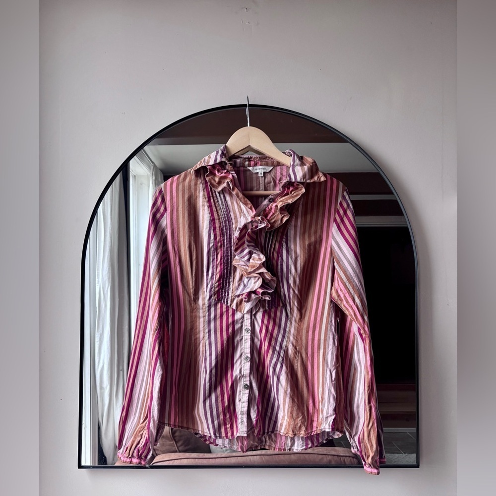 SANDWHICH | cotton ruffle blouse | size 38